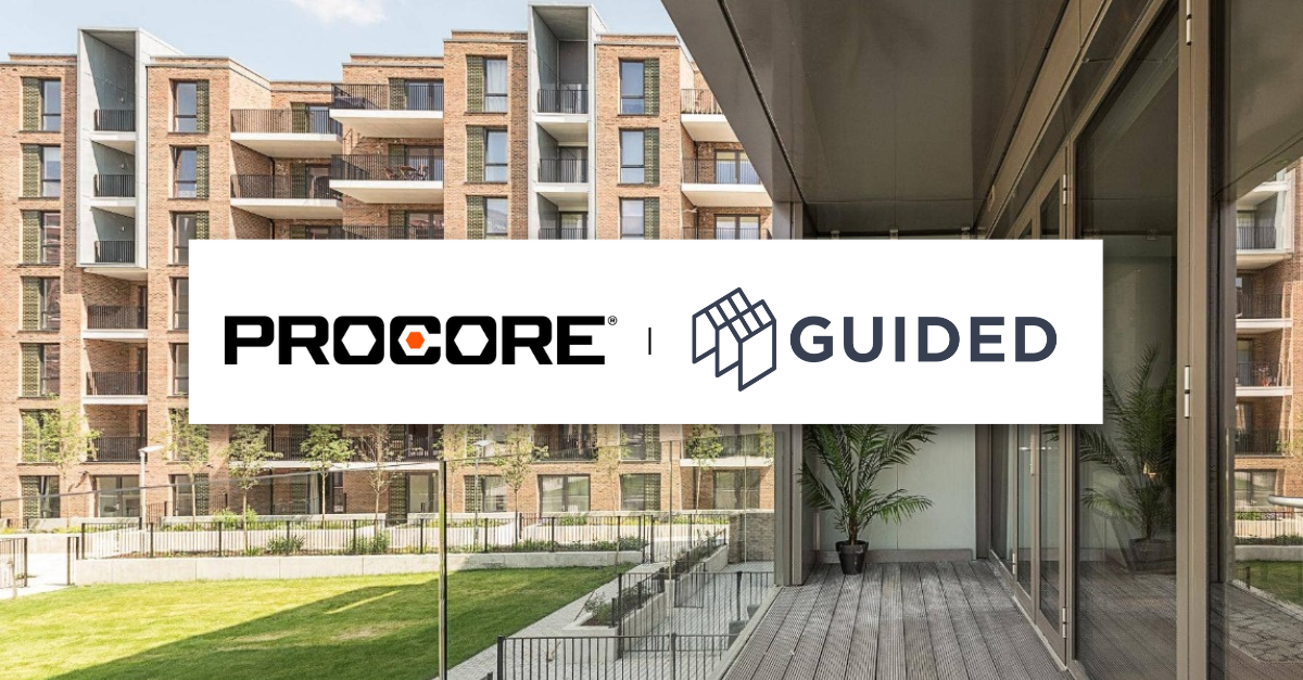 Procore integrates with Guided Home handover and aftercare app