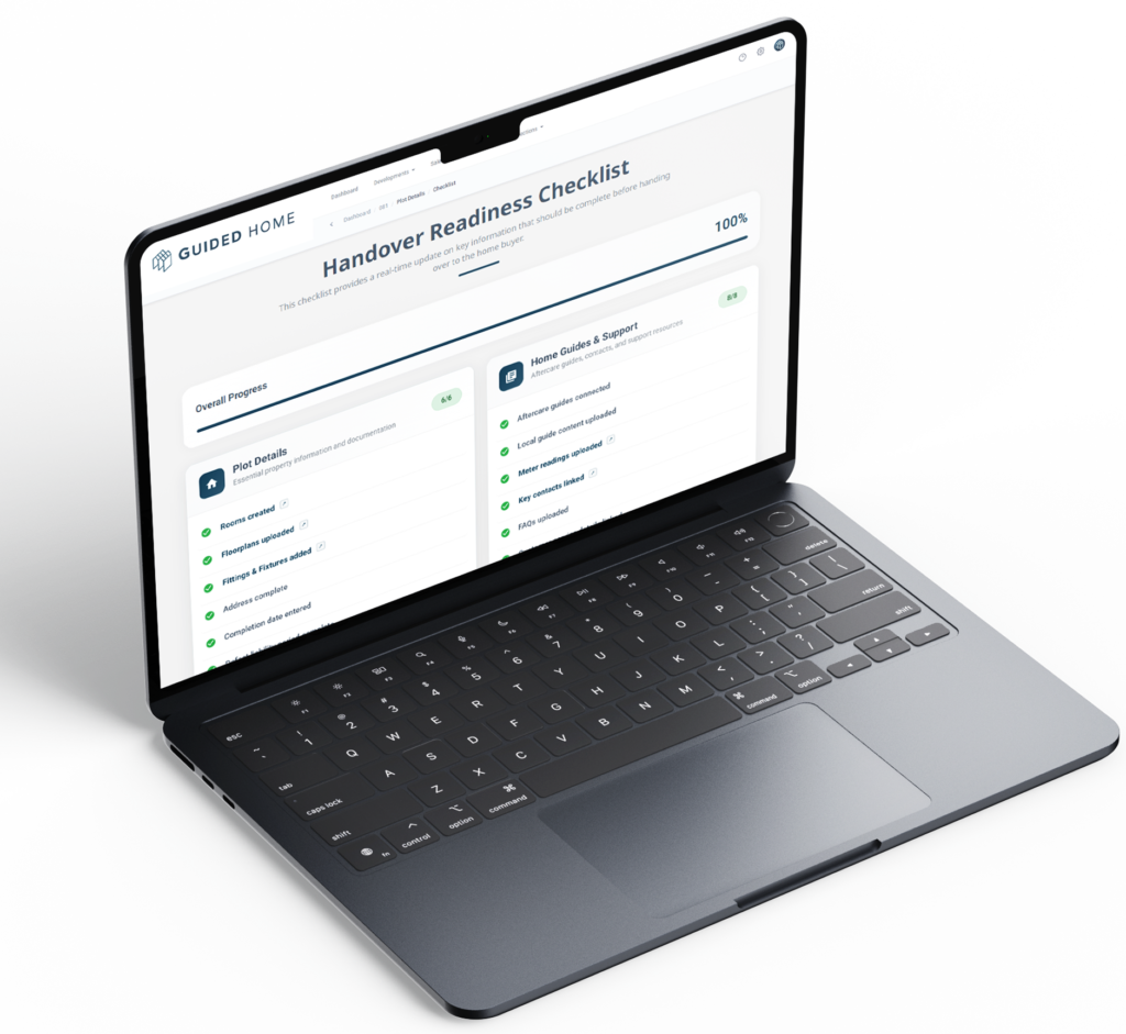 Laptop displaying checklist on screen
