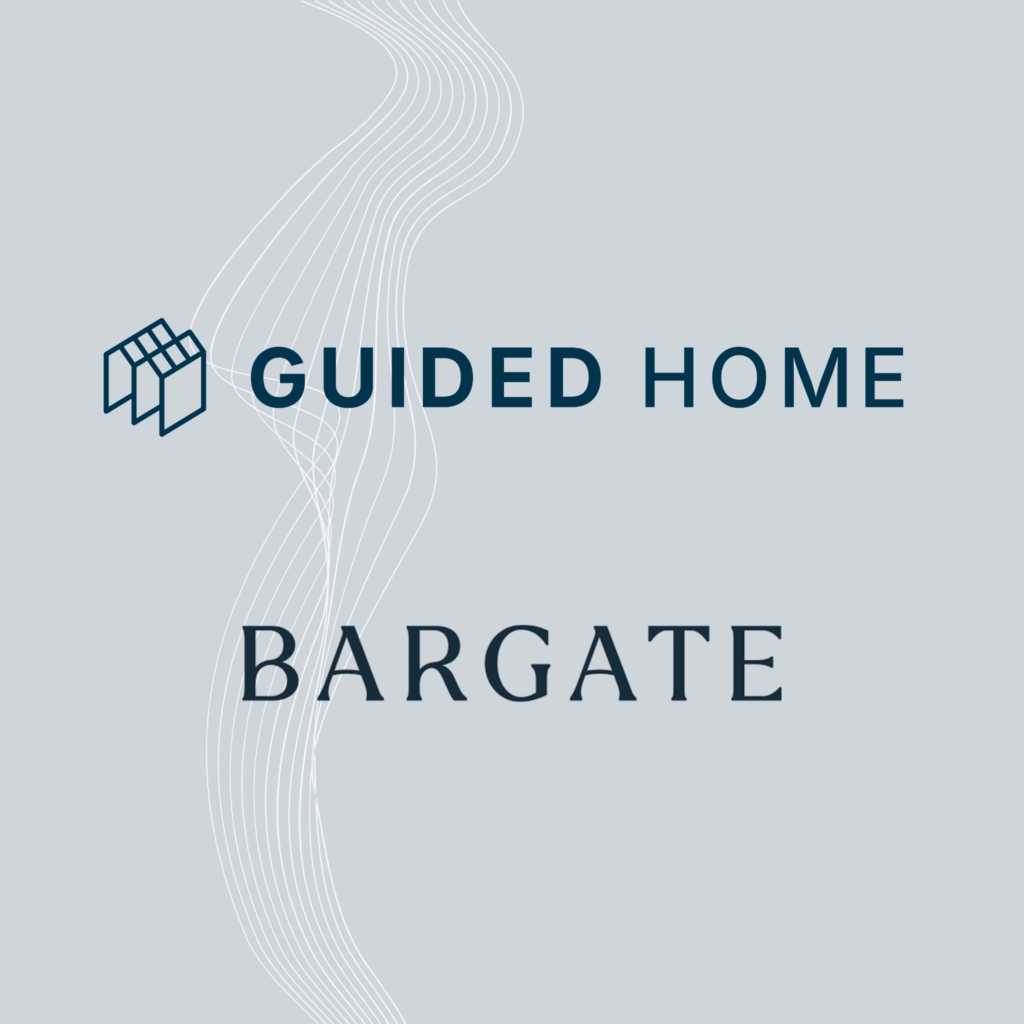 Logo and text for Guided Home