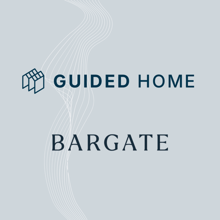 Logo and text for Guided Home