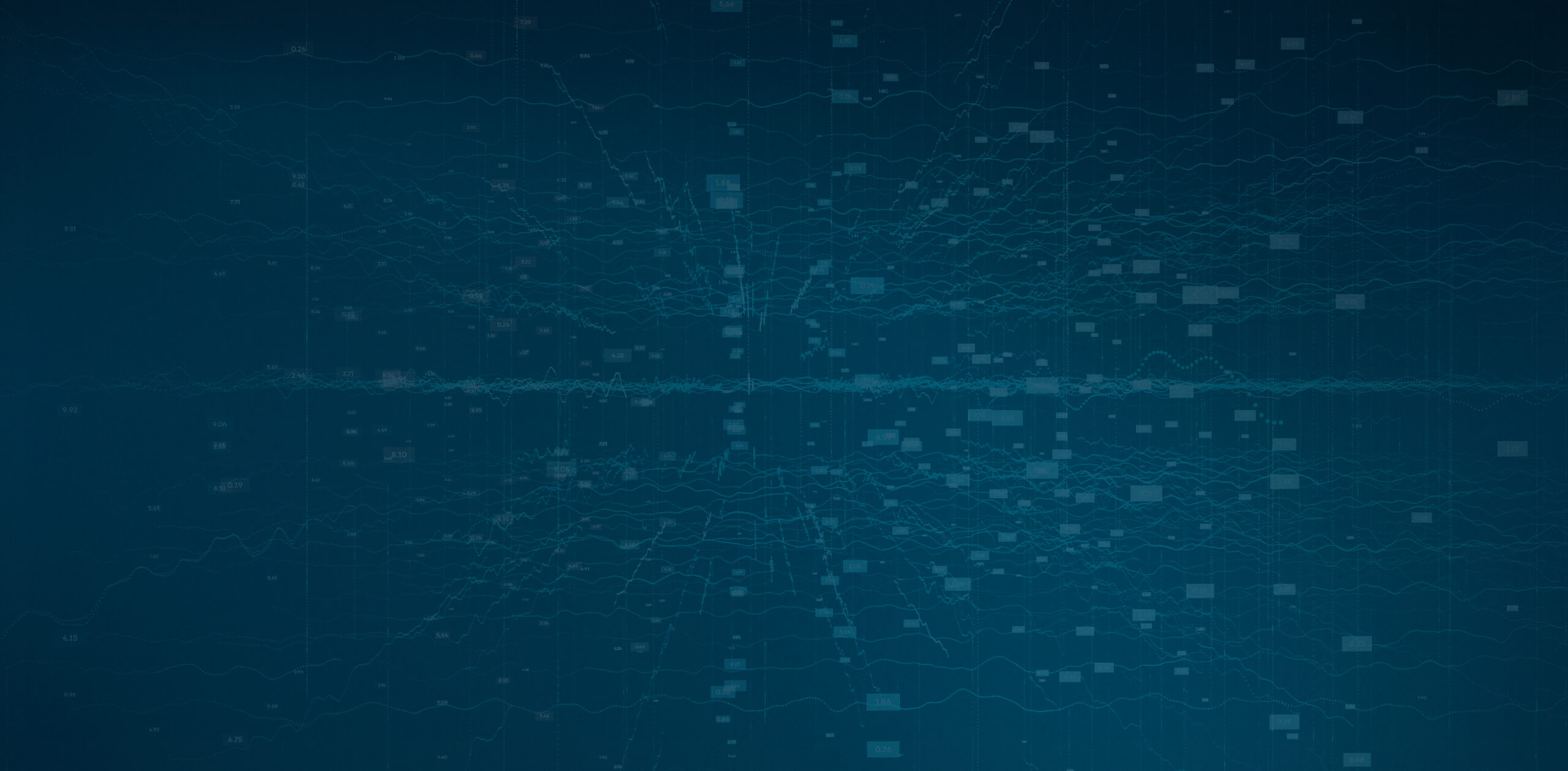 Abstract blue digital data visualization