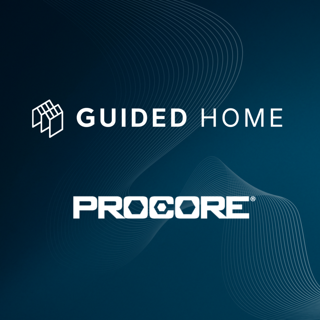 Logos of Guided Home and Procore